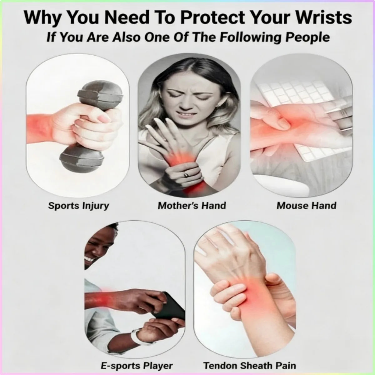 Ultra-thin Adjustable Wrist Strap – Breathable Support for Sprain, Arthritis & Tendonitis Pain Relief, Perfect for Fitness