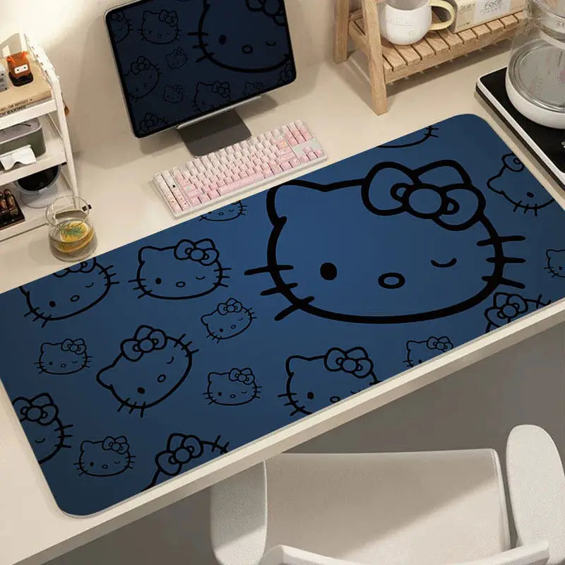 Leather Hello Kitty Printed Mouse Pad Girls Student Extra Large Non-Slip Pad Computer Key Pad Cartoon Desk Writing Pad