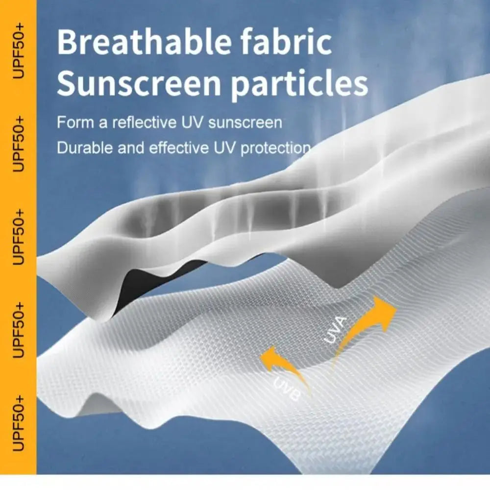 Ice Silk Sleeves Sun Protection Anti-UV Quick Dry Cycling Sleeves Breathable Cooling Sweat-absorb Elastic Hiking Sleeves