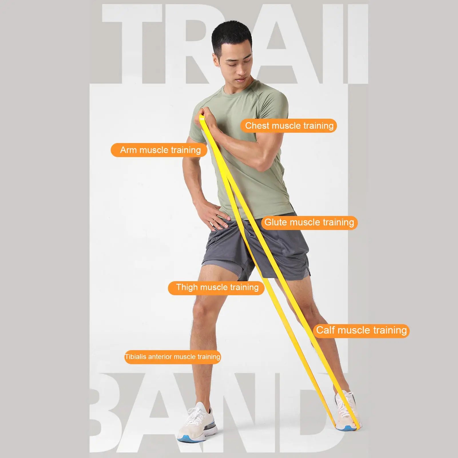 Fitness Resistance Bands Elastic Stretching Strength Training Pull Up Elastic Bands For Exercise For Women Men Home Gym Pilates