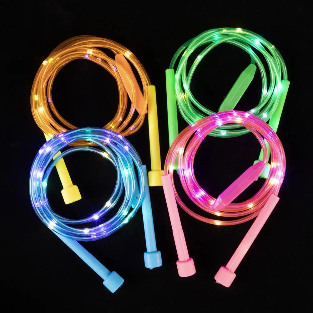 Illuminated Jump Rope Kids Night Exercise Fitness Training Entertainment Glowing Rope Skipping Fun Toys Optical Playing Led Lamp