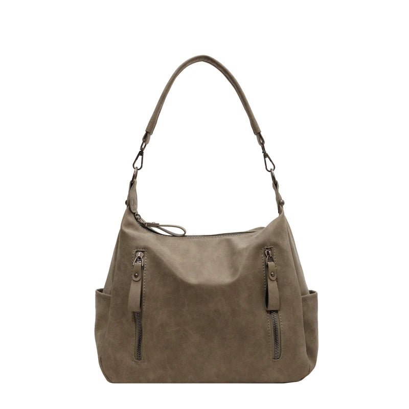 Women Crossbody Bag Luxury Designer Oblique Cross Single Shoulder bag Large Capacity Handbags Retro Matte PU Leather Hobos purse