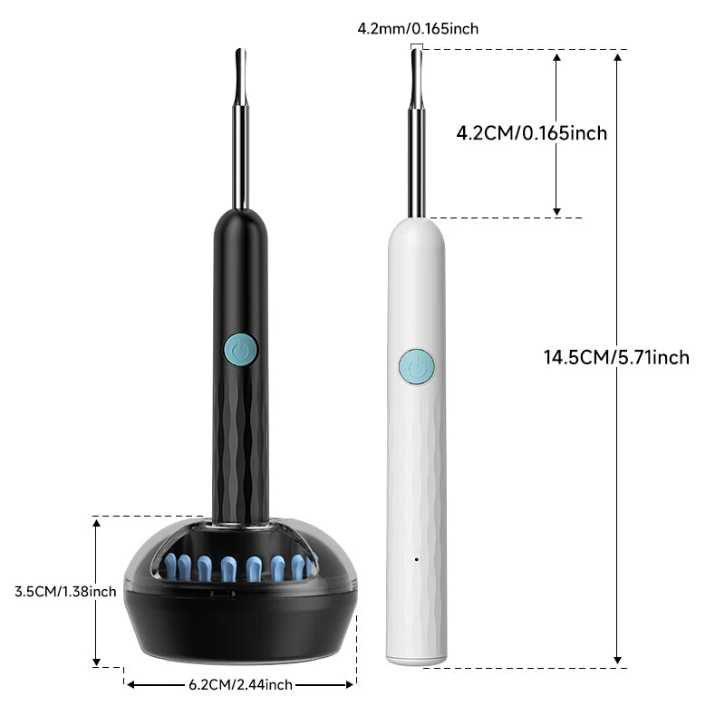 WiFi Visual Ear scope Camera 1080P for iPhone/Android Ear Picker Cleaning Wireless Endoscope Otoscope with Ear Wax Removal Tools