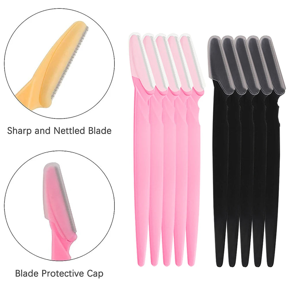 Eyebrow Razor Set Multipurpose Face Razors For Women and Men Dermaplaning Tool  Easy To Use Cutter Shaver Blades Makeup Tools