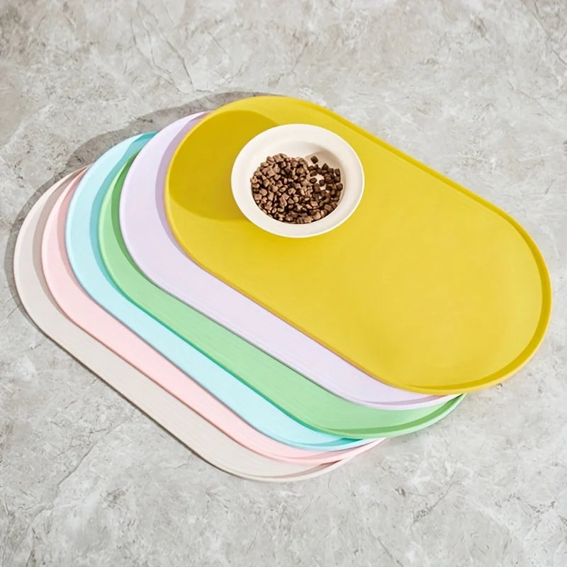 Cat Feeding Mat with Non-Slip Waterproof Design,Pet Food Mat, Compatible with Cat/Dog Bowls, Multipet Households, Dog Owners