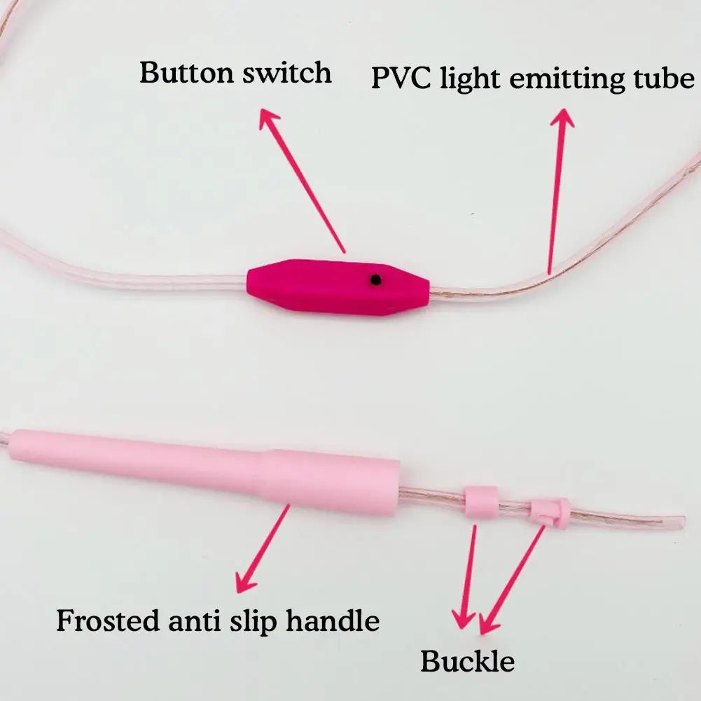 Illuminated Jump Rope Kids Night Exercise Fitness Training Entertainment Glowing Rope Skipping Fun Toys Optical Playing Led Lamp