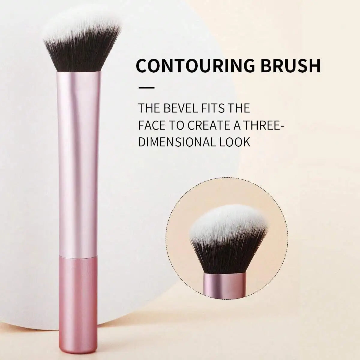 3pcs Makeup Brush Set, Including Angled Eyeliner Brush, Eyebrow Brush, And Ultra-Fine Eyeshadow Brush, Makeup Brush Set, Makeup Brush Kit, Makeup Brush Set, Full Makeup Brushes, Makeup Brush Set, Complete Makeup Tools, Makeup