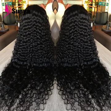 Kinky Curly Wigs 13x4 HD Lace Front Human Hair Wigs On Sale Black Deep Wave 13x6 HD Lace Frontal Wig Human Hair 4x4 Closure Wig