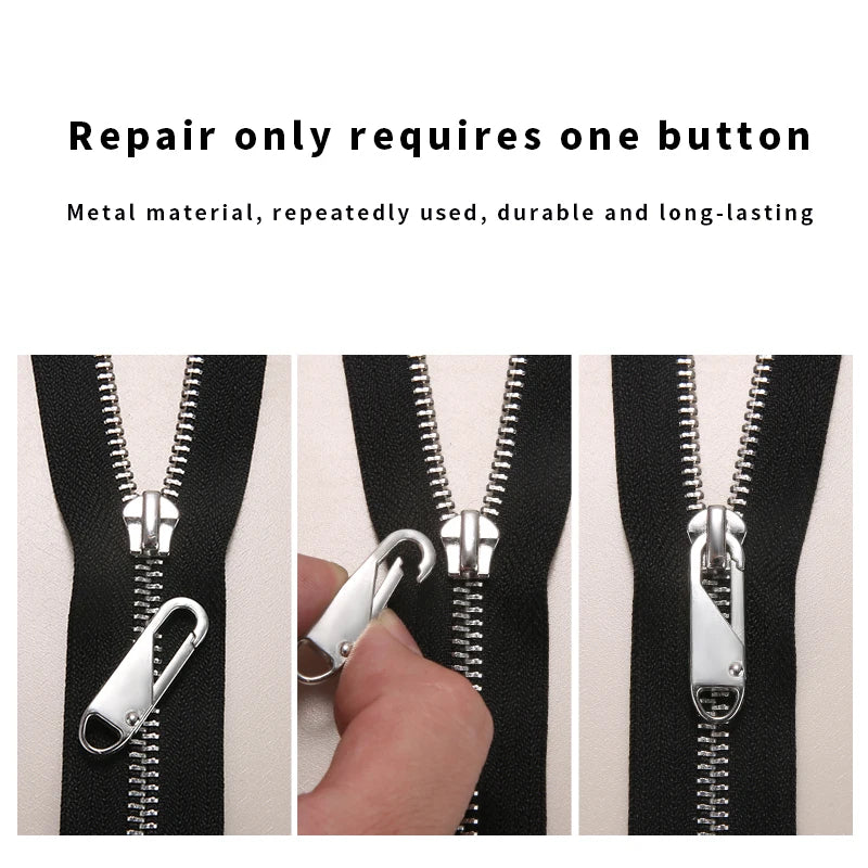 1/2/4/5/10Pcs Zipper Slider Instant Universal Repair Kit Replacement for Broken Buckle Travel Bag Suitcase Tent Backpack Zippers