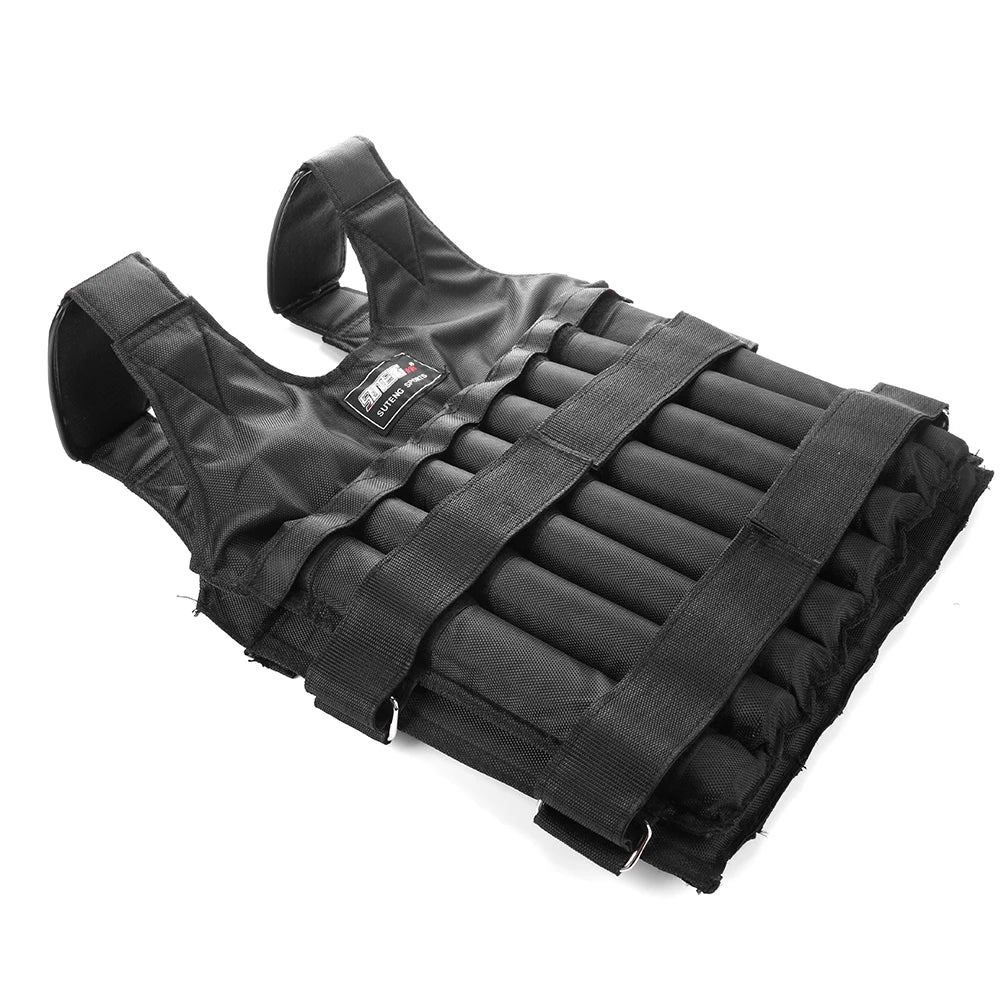 20/50kg Loading Weighted Vest Adjustable Exercise Training Fitness Jacket Gym Workout Boxing Vest Running(without fillers)