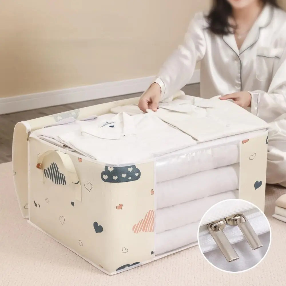 Large Capacity Multi-Purpose Storage Bag with Handles, Dustproof  Moisture-Resistant Odorless Non-Woven Fabric