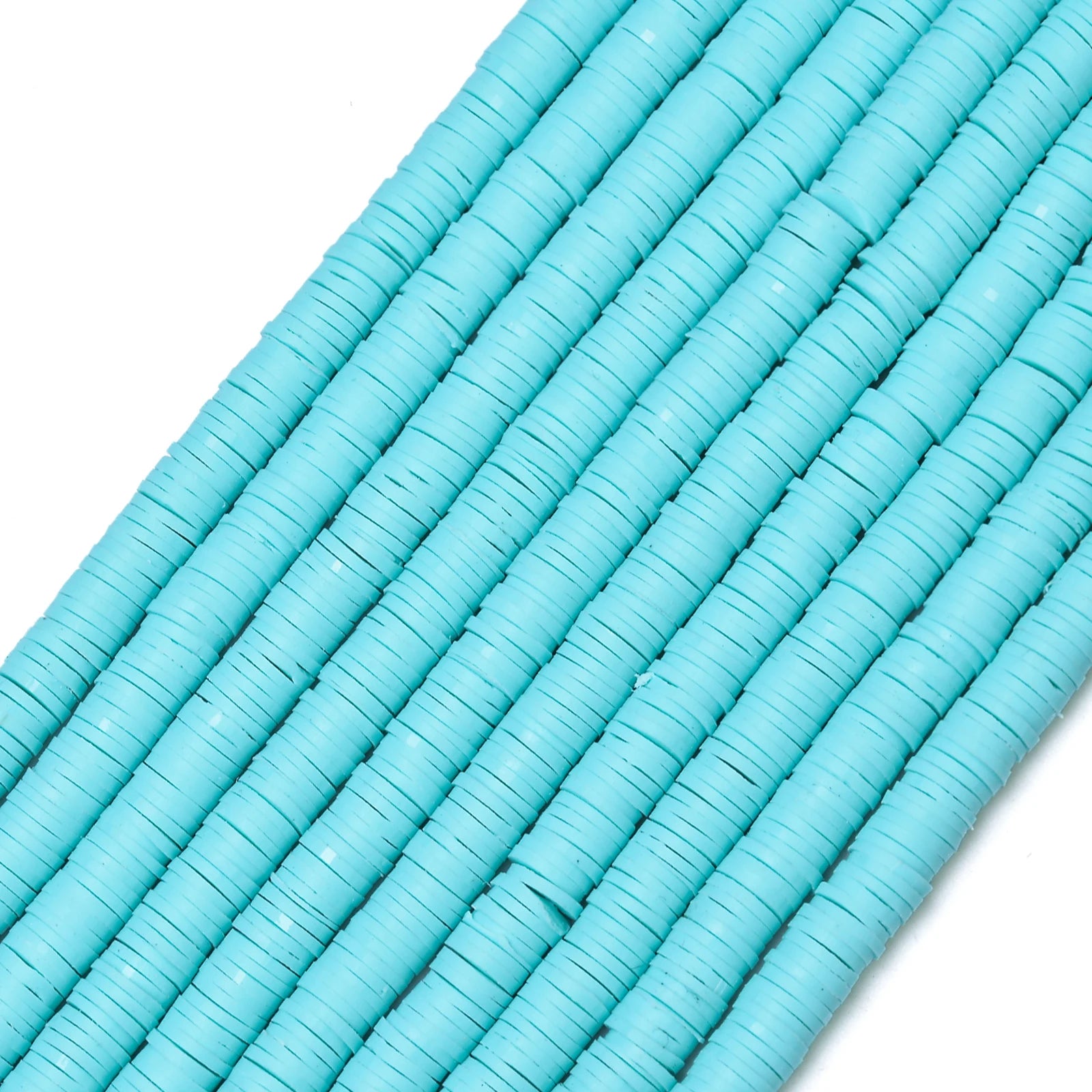 350pcs 6mm Flat Round Polymer Clay Beads Loose Spacer Beads for Jewelry Making DIY Needlework Bracelet Necklace Earrings