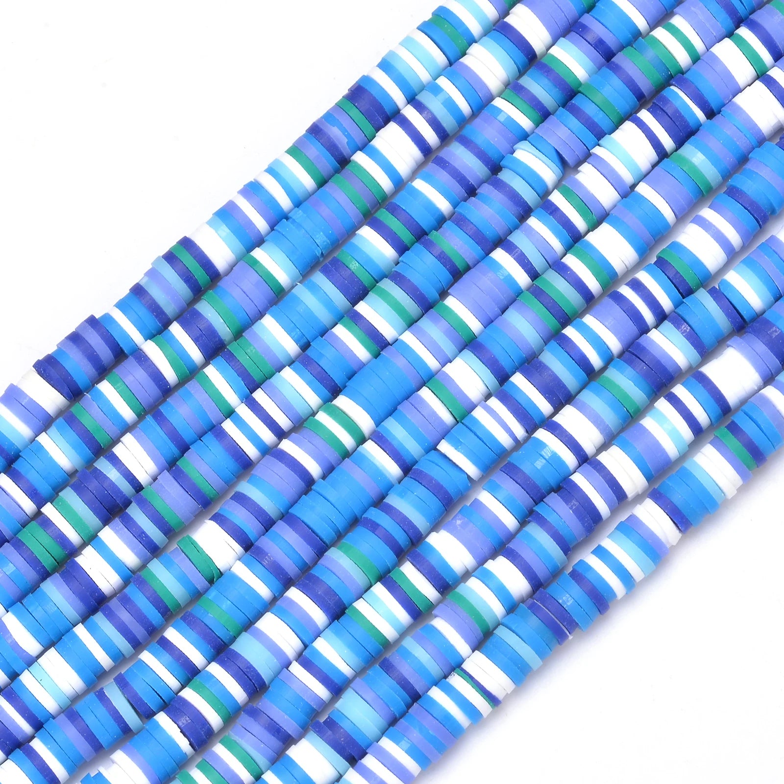 350pcs 6mm Flat Round Polymer Clay Beads Loose Spacer Beads for Jewelry Making DIY Needlework Bracelet Necklace Earrings