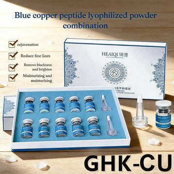 Blue Copper Peptide Freeze-Dried Powder GHK-Cu Essence Deep Hydration Firming Restore Skin Elasticity Rejuvenating SkinCare