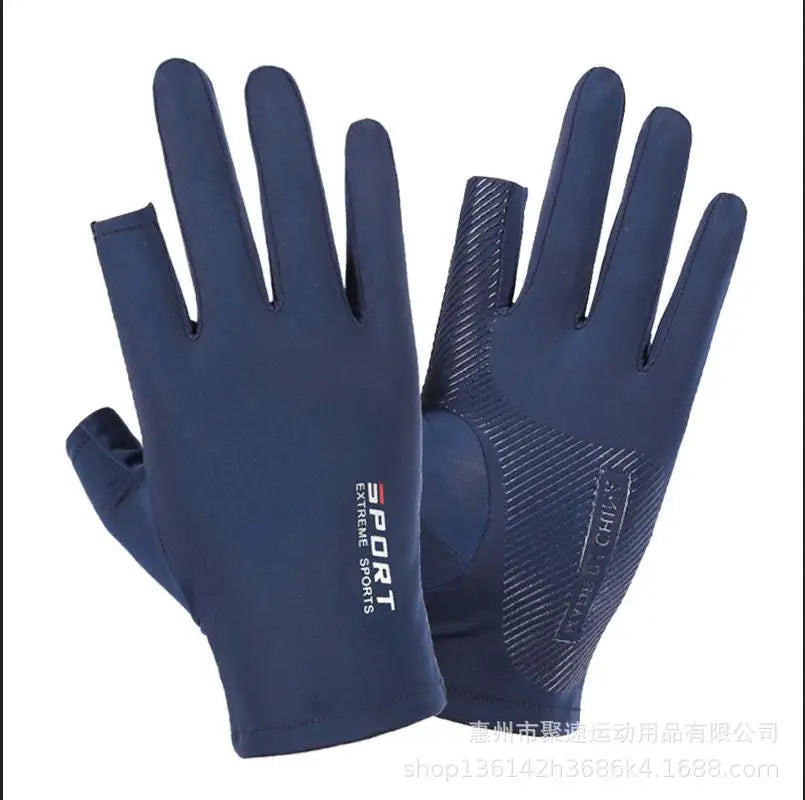 Summer Anti-UV Cooling ‌Ice Silk Arm Sleeves Breathable Stretchy Cover UV Protection Sun Sleeves for Cycling Running Sports
