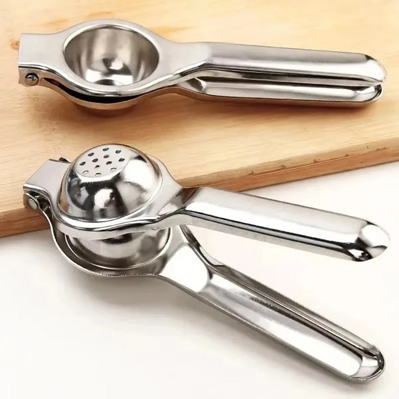 Stainless Steel Manual Citrus Juicer Lemon Squeezer Durable Polished Metal Kitchen Tool Fruit Juice Extractor Ergonomic Handle