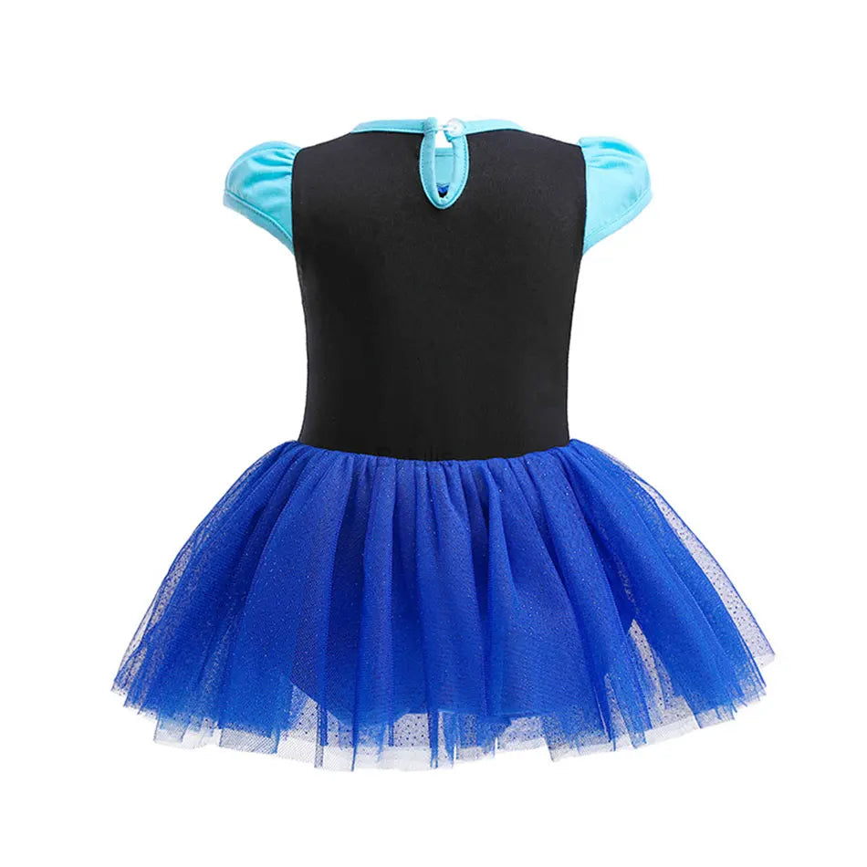 Baby Girls Costumes Kid Romper Tutu Dress with Headband Infant Baby Girl Princess Alice Clothes Aurora Belle Dress Party Costume