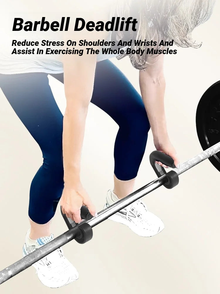 1Pair Fitness Pull Up Hand Grip Ergonomic Hook Handle Gym Multifunctional Down Grips Versatile Strength Training Equipments