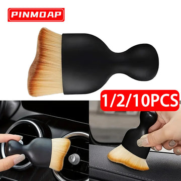 1/2/10PCS Multifunctional Cleaning Brush Soft Bristle Detail Brush Car Cleaning Tool Car Interior Dust Removal Tool Brush