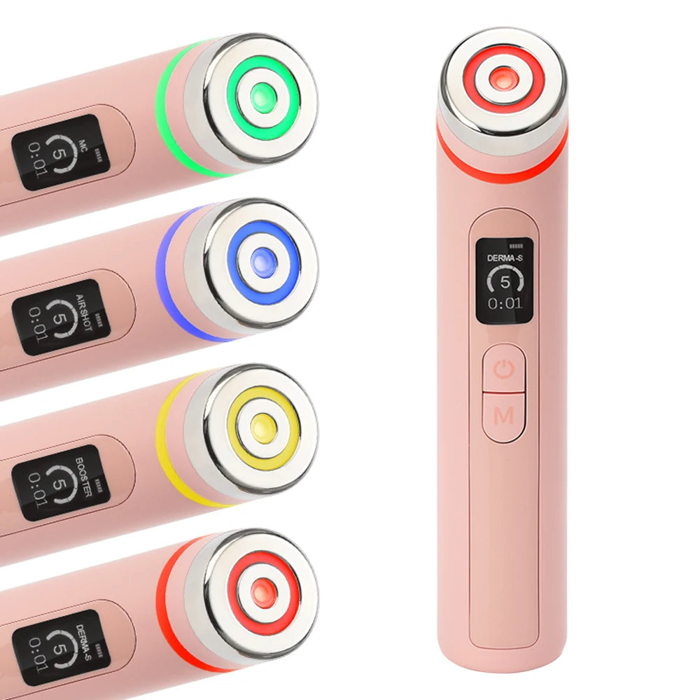 Multi Functional Four-Color Beauty Device, With 4 Modes Enhanced Absorption, Radiance, Elasticity, Facial Contouring,with 4 Mod