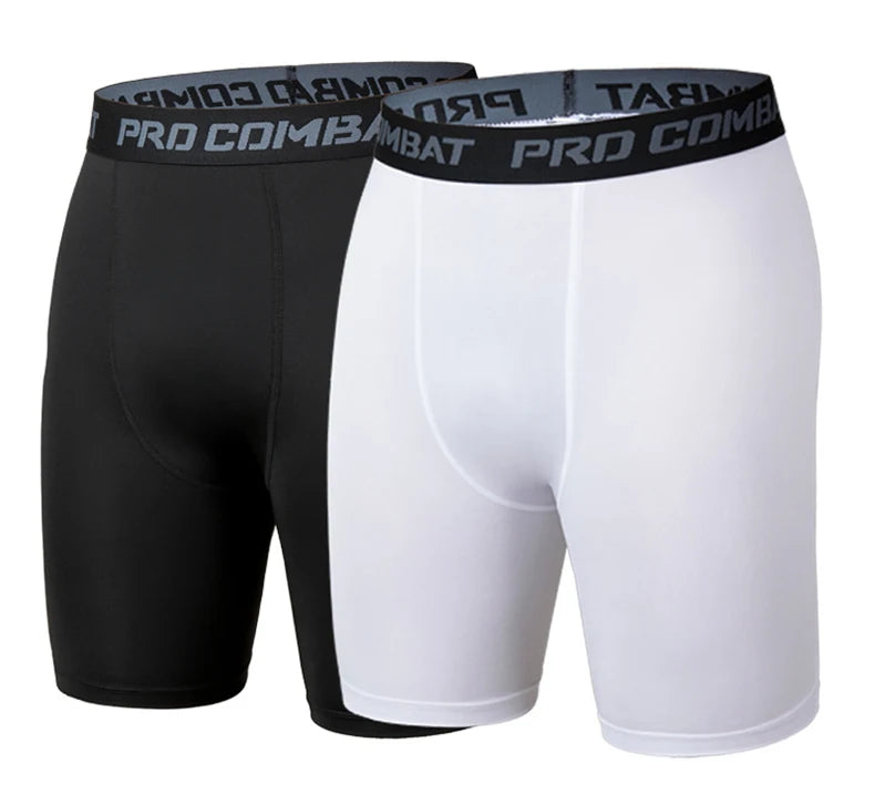 Men's Sports Leggings, Bottoming Shorts, Quick-drying Stretch Fitness, Running, Track and Field, Basketball Training, Compressio