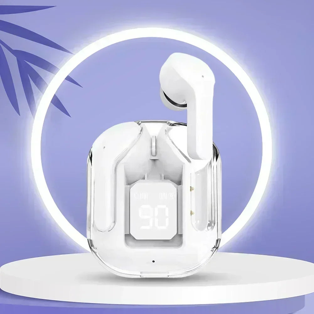 Wireless Bluetooth Headphones Tws in -ear Wireless Earphones with Microphone Led Display for Call Game Music Sports
