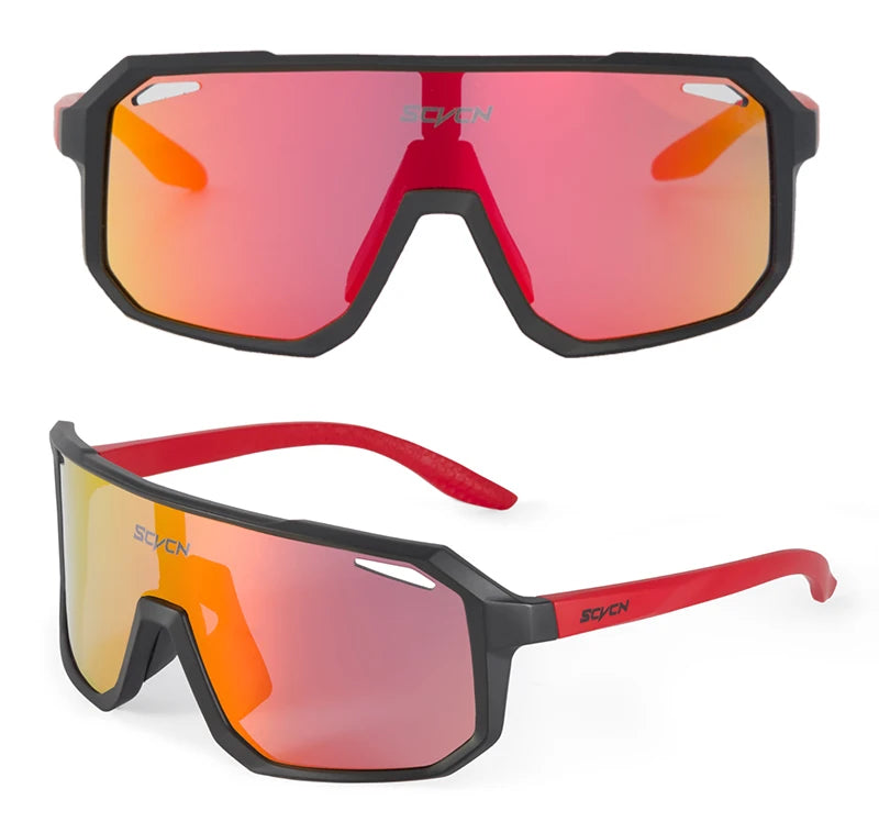 SCVCN Men bicycle Cycling Sunglasses Woman MTB road bike Driving Goggles Outdoor Sports running Glasses UV400 Hiking Eyewear