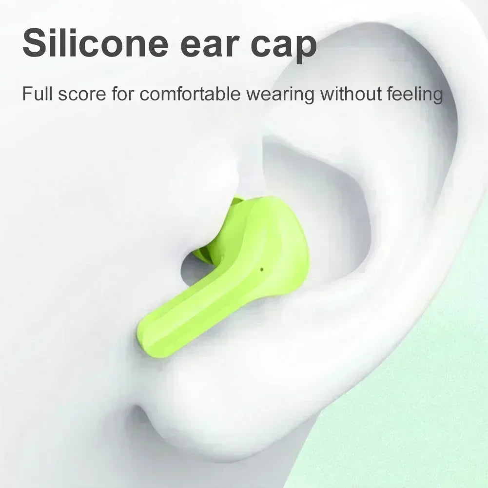Wireless Bluetooth Headphones Tws in -ear Wireless Earphones with Microphone Led Display for Call Game Music Sports