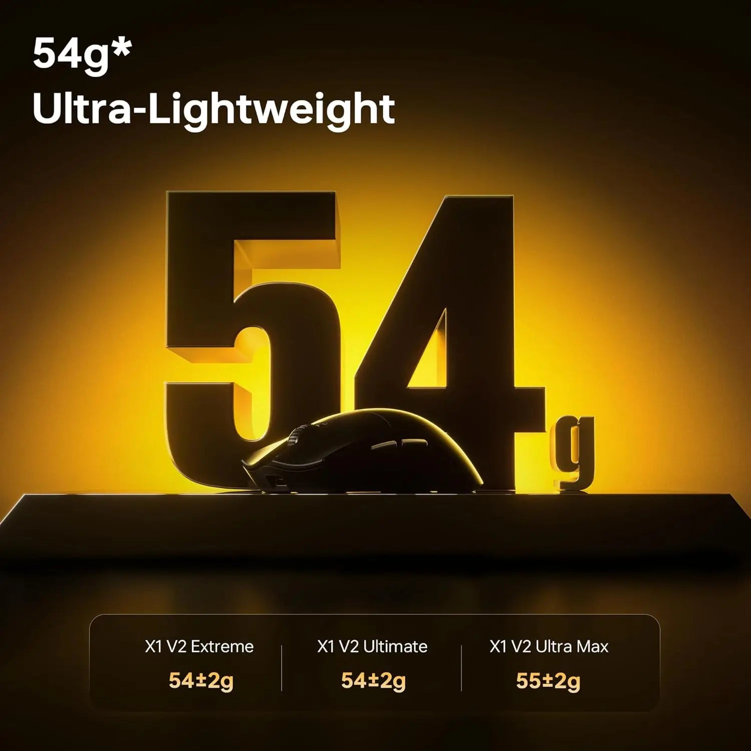 ATK Blazing Sky X1 V2 Wireless Gaming Mouse Dual-Mode 2.4G/Wired 54g Lightweight PAW3950Ultra New GEM Dual 8K Dongle Low Latency