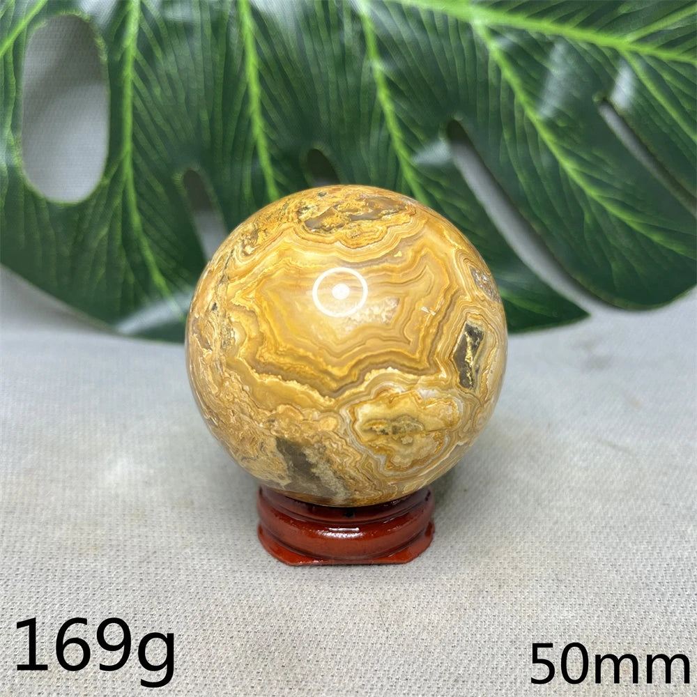 Mexico  Crazy Agate Natural Rock Globular Agate Polishing Energy Health and Beauty Garden Decoration Witchcraft Spirit  Healing