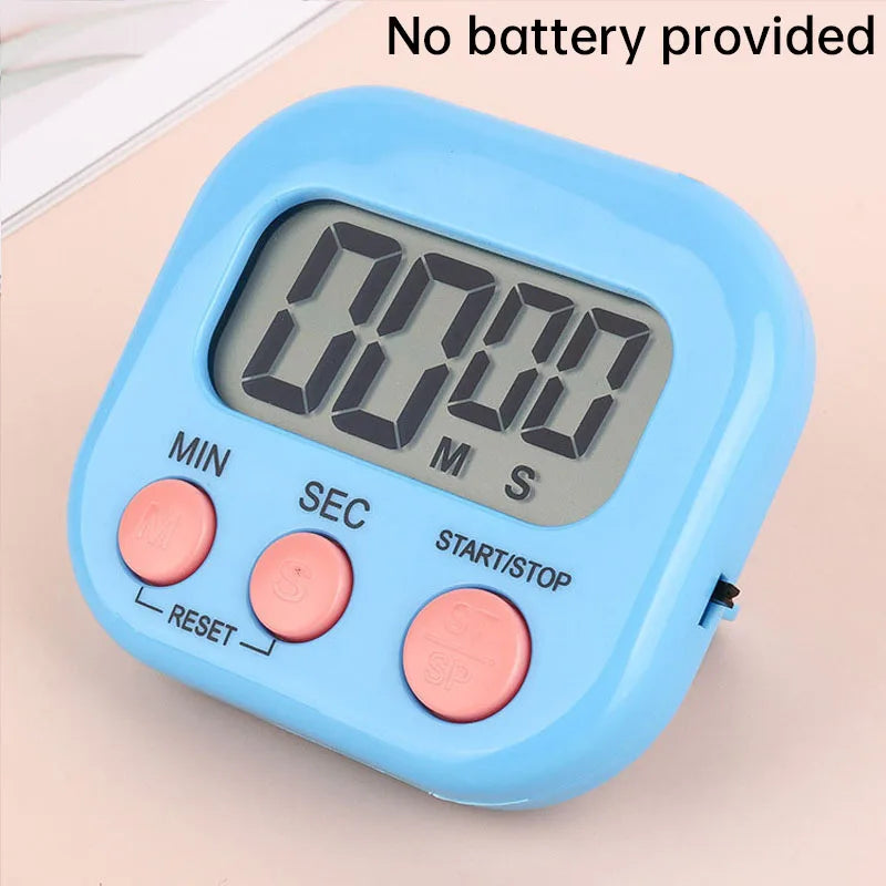 Kitchen Timer Magnetic LCD Digital Countdown Timer Cooking Timer Alarm Clock Home Kitchen Accessories