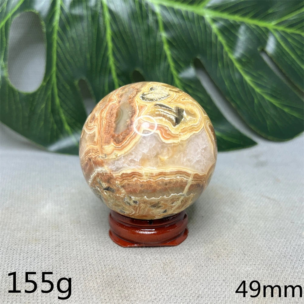 Mexico  Crazy Agate Natural Rock Globular Agate Polishing Energy Health and Beauty Garden Decoration Witchcraft Spirit  Healing