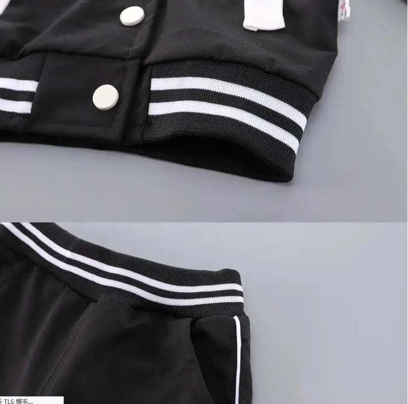Fashion Autumn Children Suits Baby Boys Girls Clothes stamp Cotton T-Shirt Pants 2Pcs/sets Spring Toddler Clothing Sport Suits