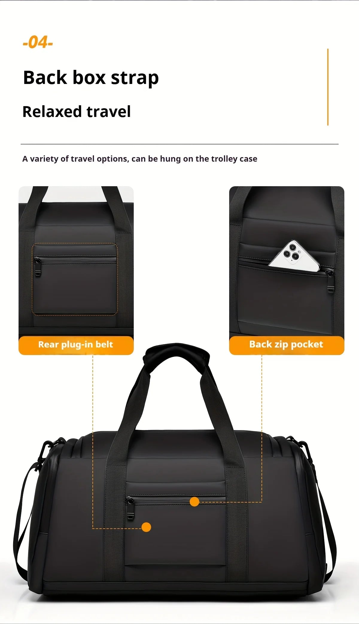 Large Capacity Multifunctional Travel Duffels With Multiple Compartments Suitable For Fitness Travel And Overnight Travel