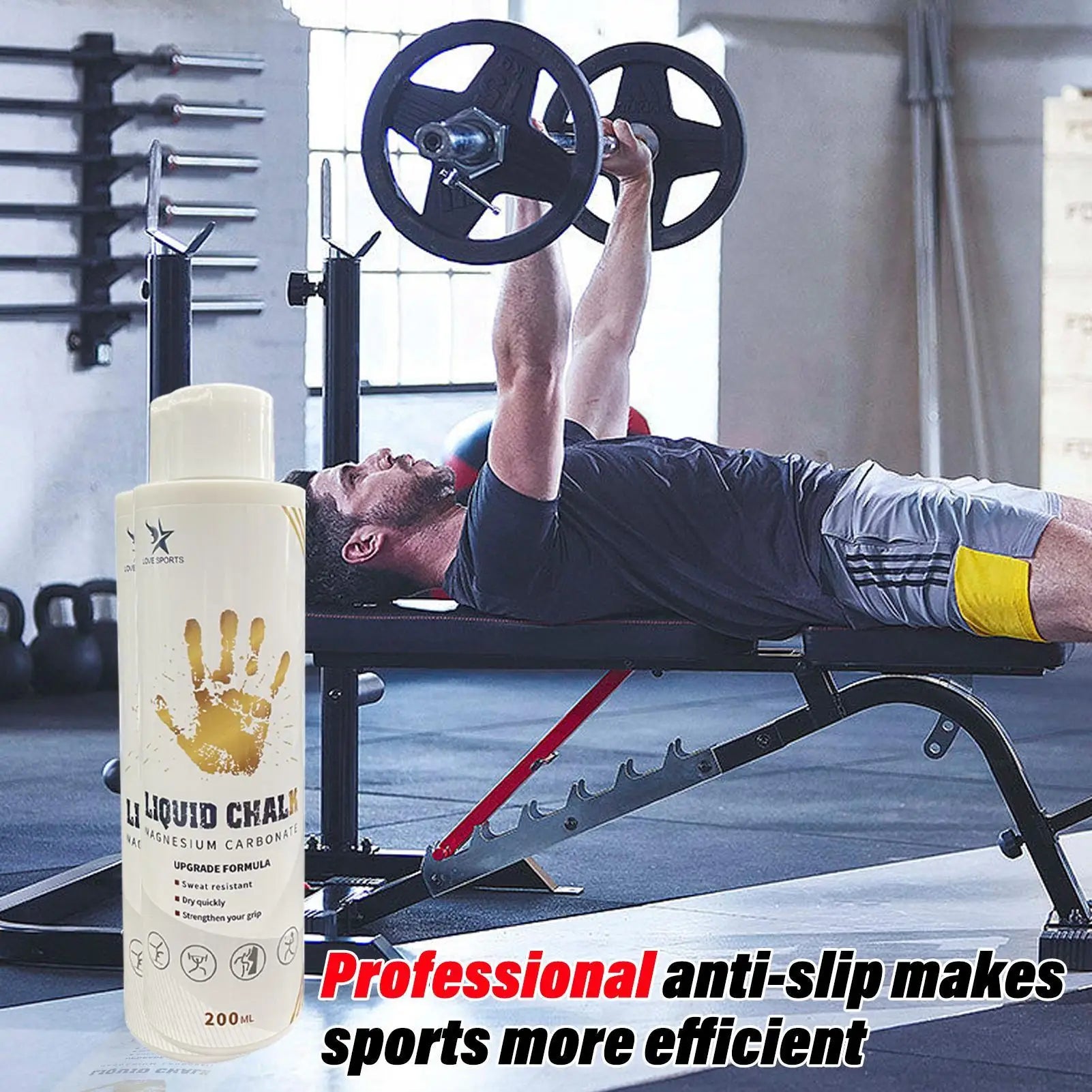 Sports Liquid Magnesium Powder Fitness Lifting Anti Slip Cream Grip Liquid Magnesium Comfortable Feel For Rock Climbing Gym
