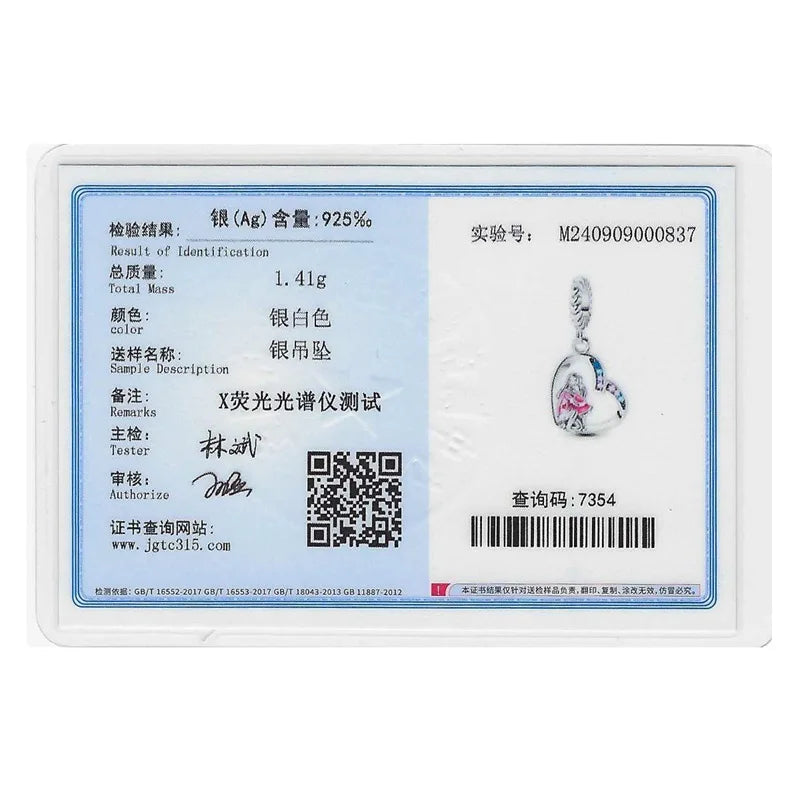 Charms 925 Sterling Silver Love Embrace Pendant For 3mm Bracelet DIY Women Mother's Day Jewelry Gift