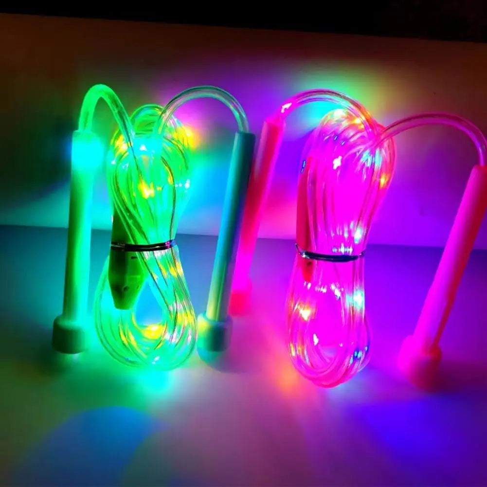 Illuminated Jump Rope Kids Night Exercise Fitness Training Entertainment Glowing Rope Skipping Fun Toys Optical Playing Led Lamp