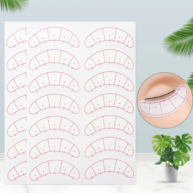 70/140 Pairs Lash Mapping Stickers Under Eye Positioning Eyelash Extension Makeup Tools Extension Practice Eye Pads Paper