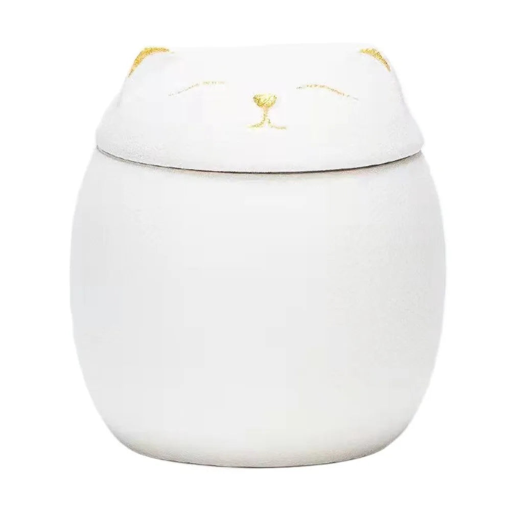 Ceramic Funeral Urn for Pets 200ml Dog/Cat Shape Dog Cat Cremation Urns Moisture Proof Memorials Bird Mouse Urn Dog Supplies