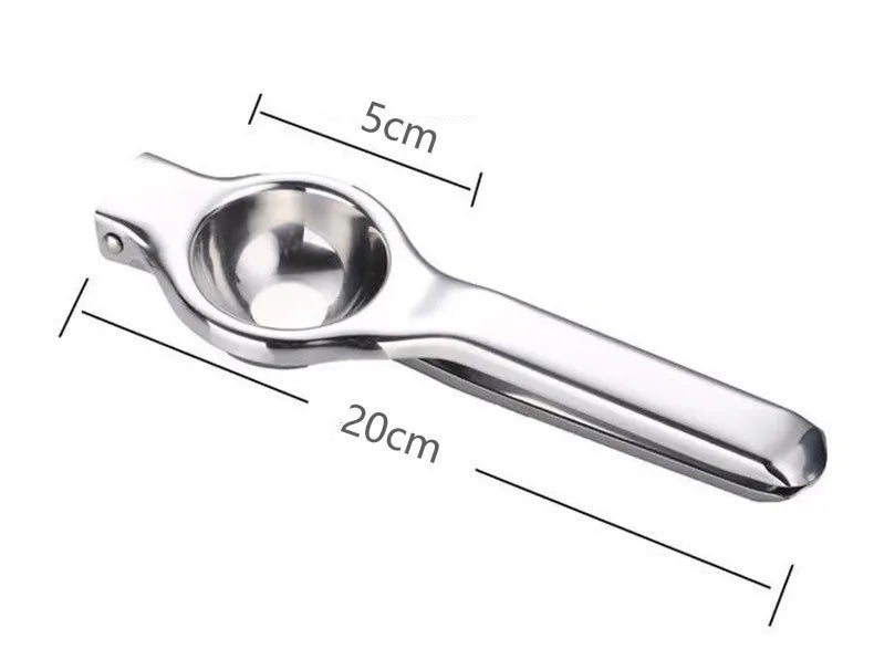 Stainless Steel Manual Citrus Juicer Lemon Squeezer Durable Polished Metal Kitchen Tool Fruit Juice Extractor Ergonomic Handle