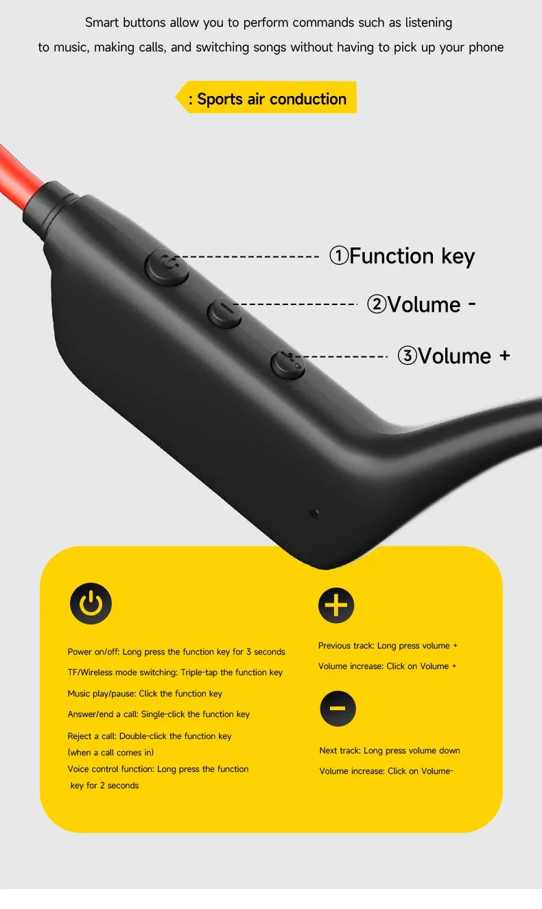 Lenovo Bone Conduction Headset Wireless Swimming Sports Headphone IPX8 Bluetooth 5.4 With Mic Waterproof Exercise Fitness 2026