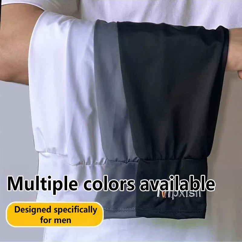 Cooling Arm Sleeves Breathable Sun Protection Ice Slik Sleeves Summer Outdoor Sports Driving Cycling Sleeves Men Loose Arm 2026