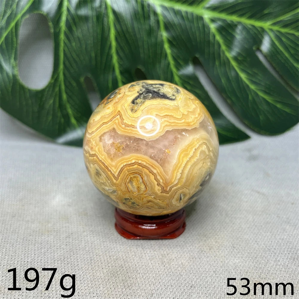 Mexico  Crazy Agate Natural Rock Globular Agate Polishing Energy Health and Beauty Garden Decoration Witchcraft Spirit  Healing