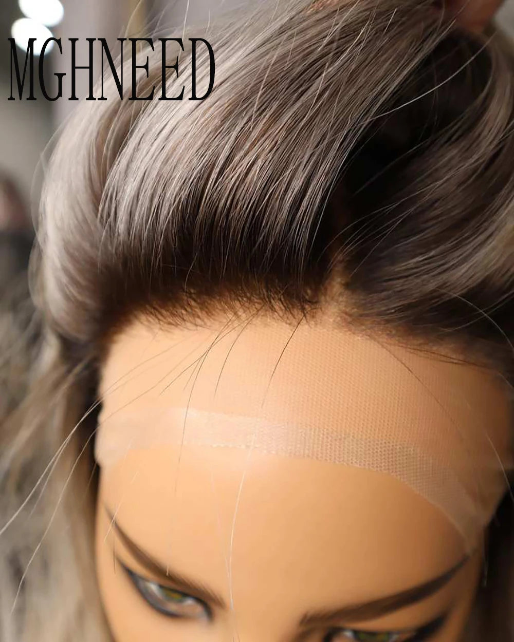 Highlighted Human Hair Lace Frontal Wig Brown Blonde 13x4 Lace Front Wigs For Women Natural Wave HD Transparent Lace Brazilian