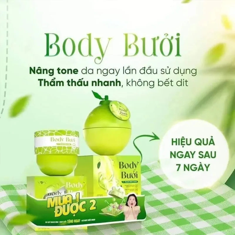 Kem Body Brightening 1Set, Anti-Aging, Deep Hydration, Soft, Smooth, Sun Protection And Moisturizing brightening Skin﻿