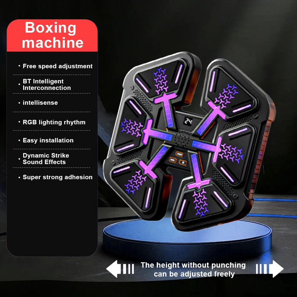New Smart Music Boxing Wall Target Adult/Children Sports Fitness Boxing Trainer Home Exercise Response Training Boxing Machine