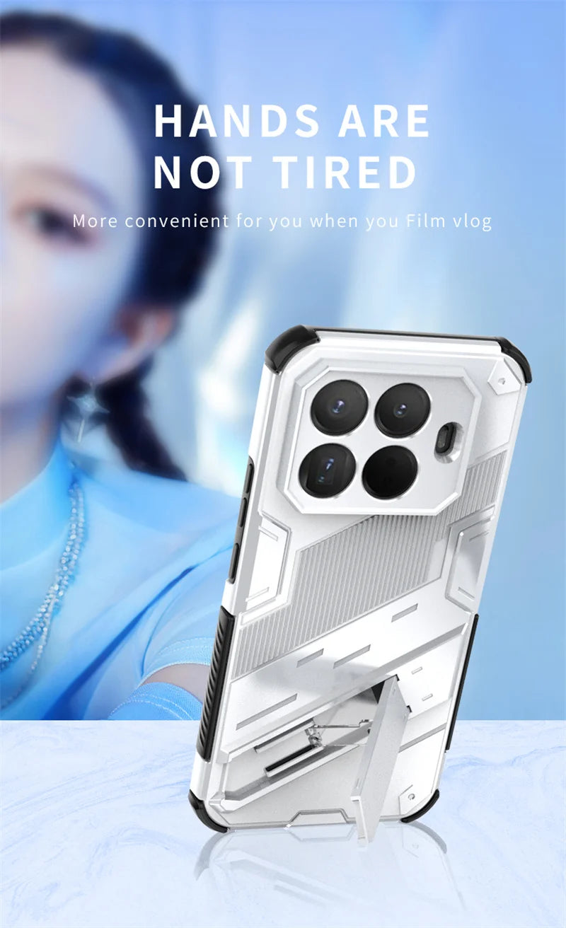 Xiaomi15T Pro Case Armor Shockproof Phone Cases For Xiaomi 15T Pro 5G Xiomi Mi15T Mi 15 T 2025 Magnetic Holder Stand Back Cover