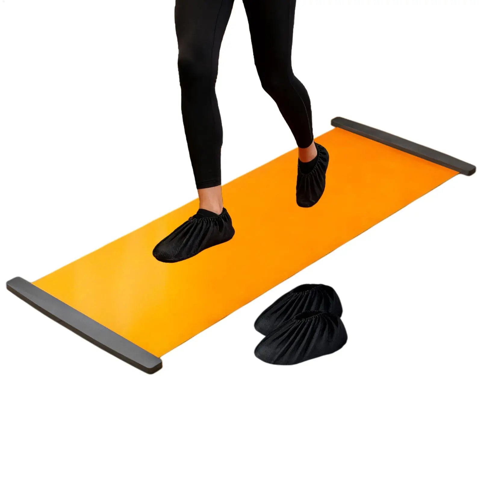200cm Sports Fitness Glide Plate for Ice Hockey Roller Skating Leg Exercise Yoga Sliding Mat Core Training Board Slide Boards