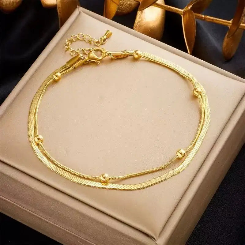Stainless Steel Bohemian Style Personalized Anklet