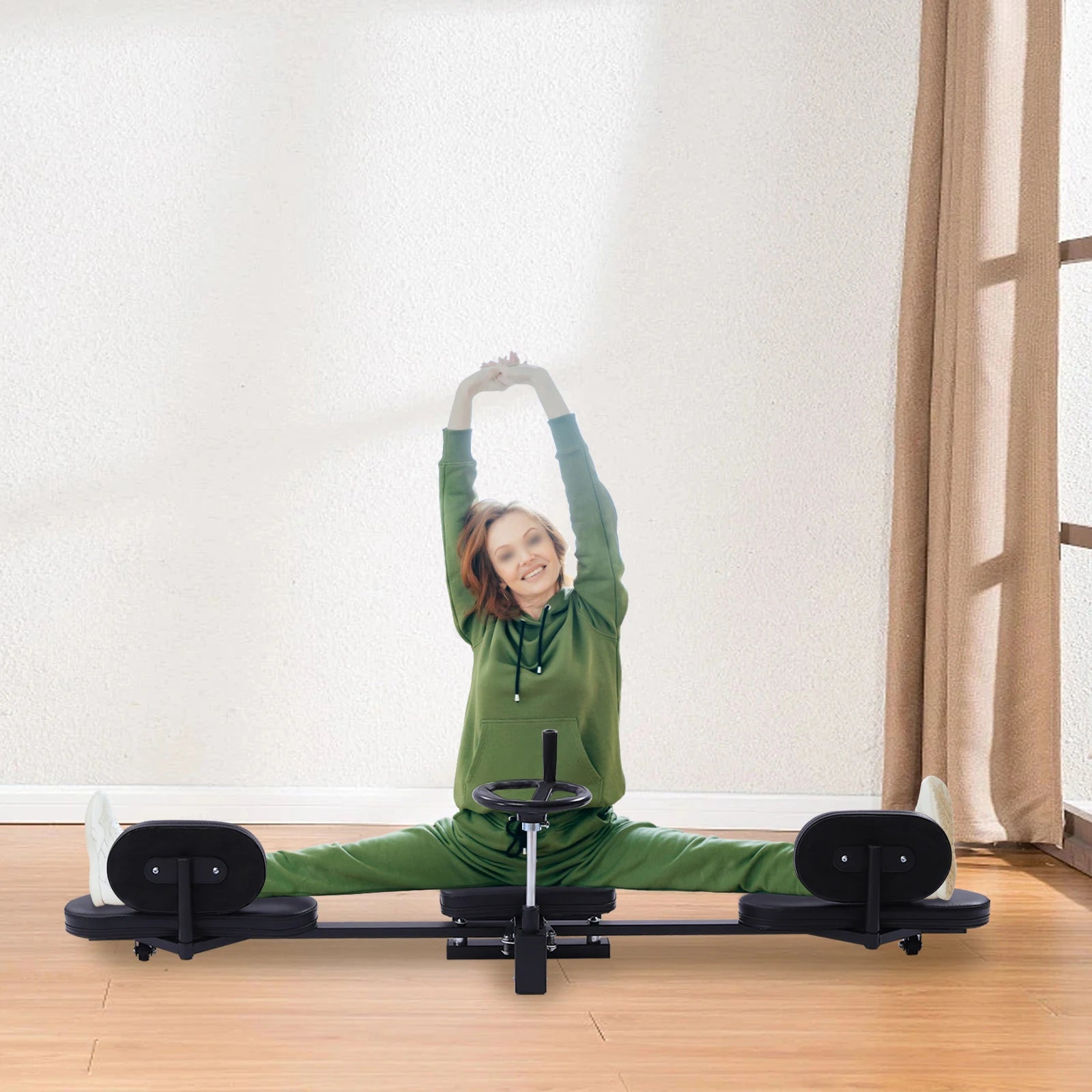 Heavy Duty Leg Stretcher Machine Gymnastics Yoga Splits Leg Stretching Flexibility MMA Home Gym Training Fitness Equipment